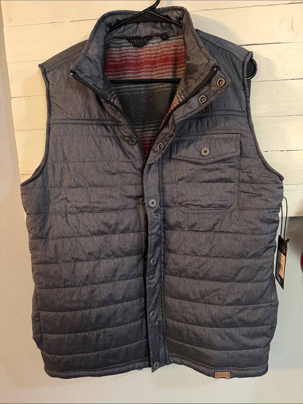 Men's Dakota Quilted Puffer Vest - Gray
